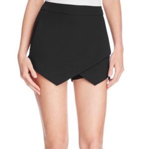 Aqua black envelope skirt